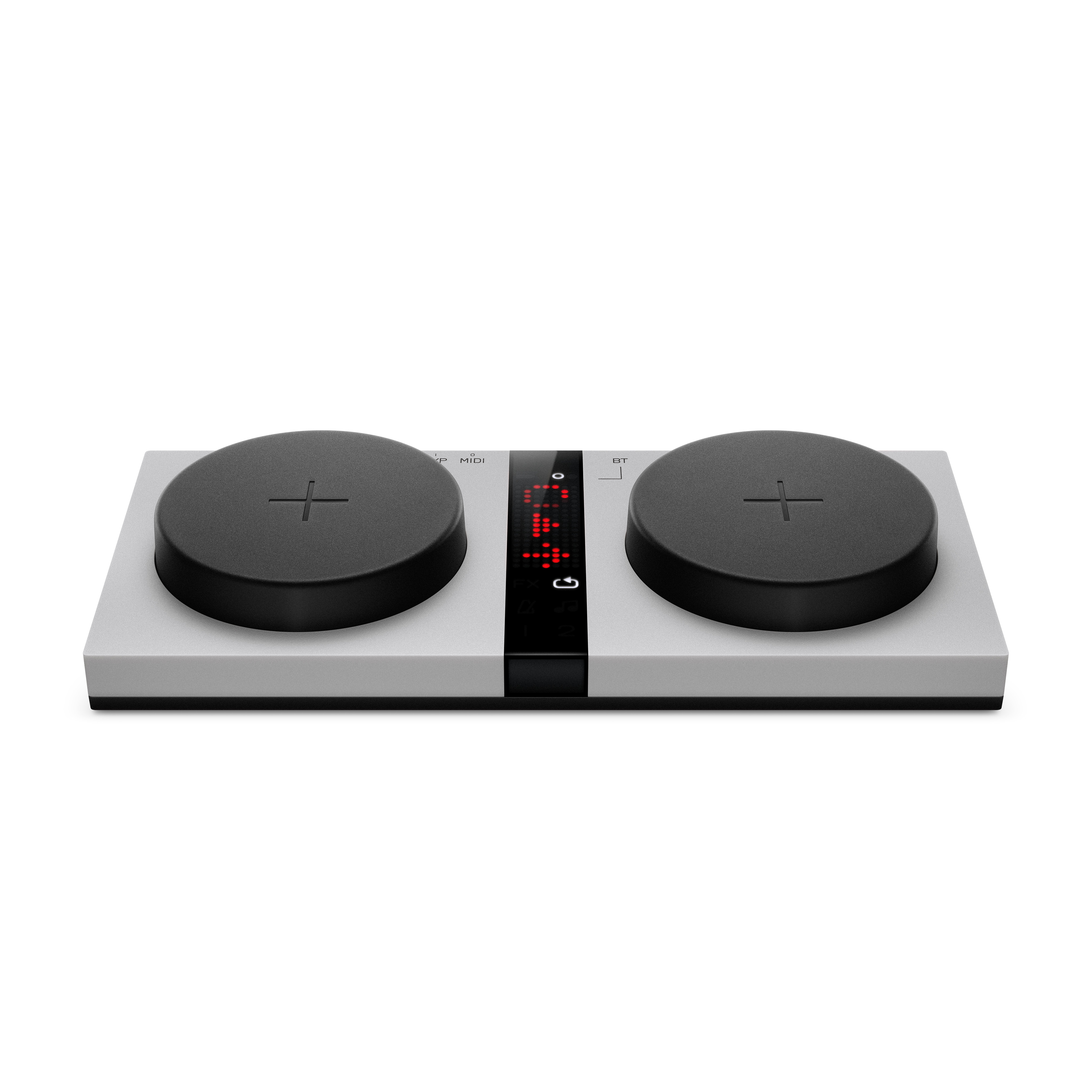 DJ-Controller, MIDI-Controller, zwei Jogwheels, Bluetooth, LED-Display